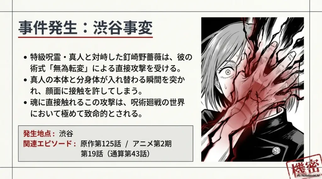 how-nobara-was-hit-by-mahito's-technique-in-shibuya-incident