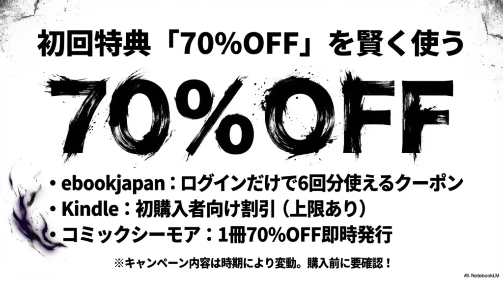 save-with-first-time-benefits-on-ebookjapan-and-kindle