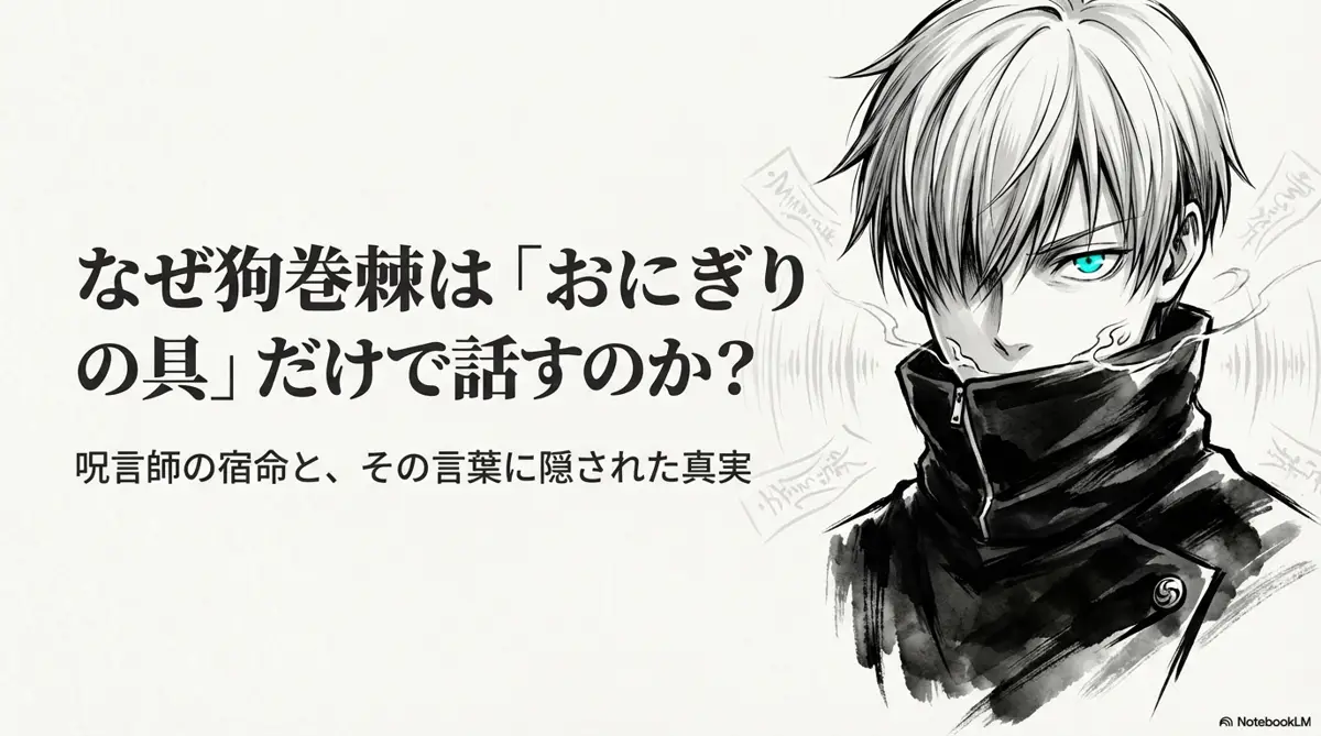 呪術廻戦のしゃけの理由は？狗巻棘の呪言とおにぎり語を徹底解説